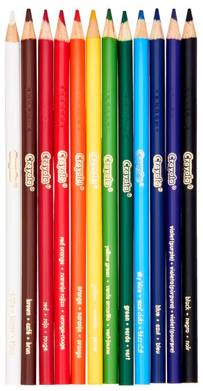 CRAYOLA COLORED PENCIL SET - 12 COUNT