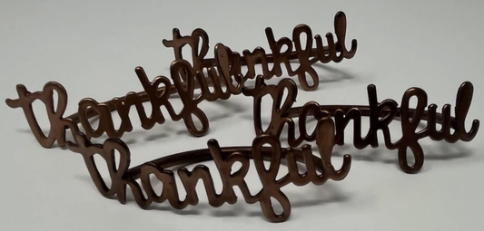 THANKFUL BRONZE NAPKIN RINGS