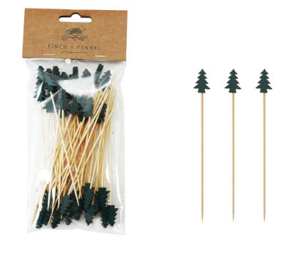 HOLIDAY BAMBOO SKEWERS - 50 CT.