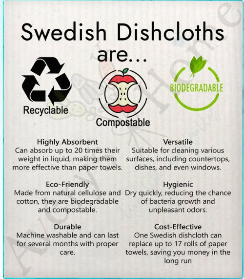 AVERY'S HOME HOLIDAY SWEDISH DISHCLOTH - ASSORTED