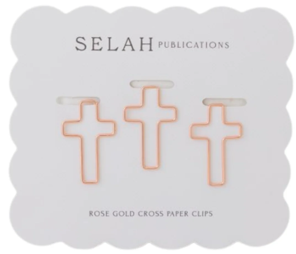 SELAH PUBLICATIONS CROSS PAPERCLIP BOOKMARK - SET OF 3 - ASSORTED