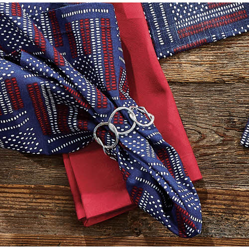 CIRCLE LINKS NAPKIN RING - NICKEL