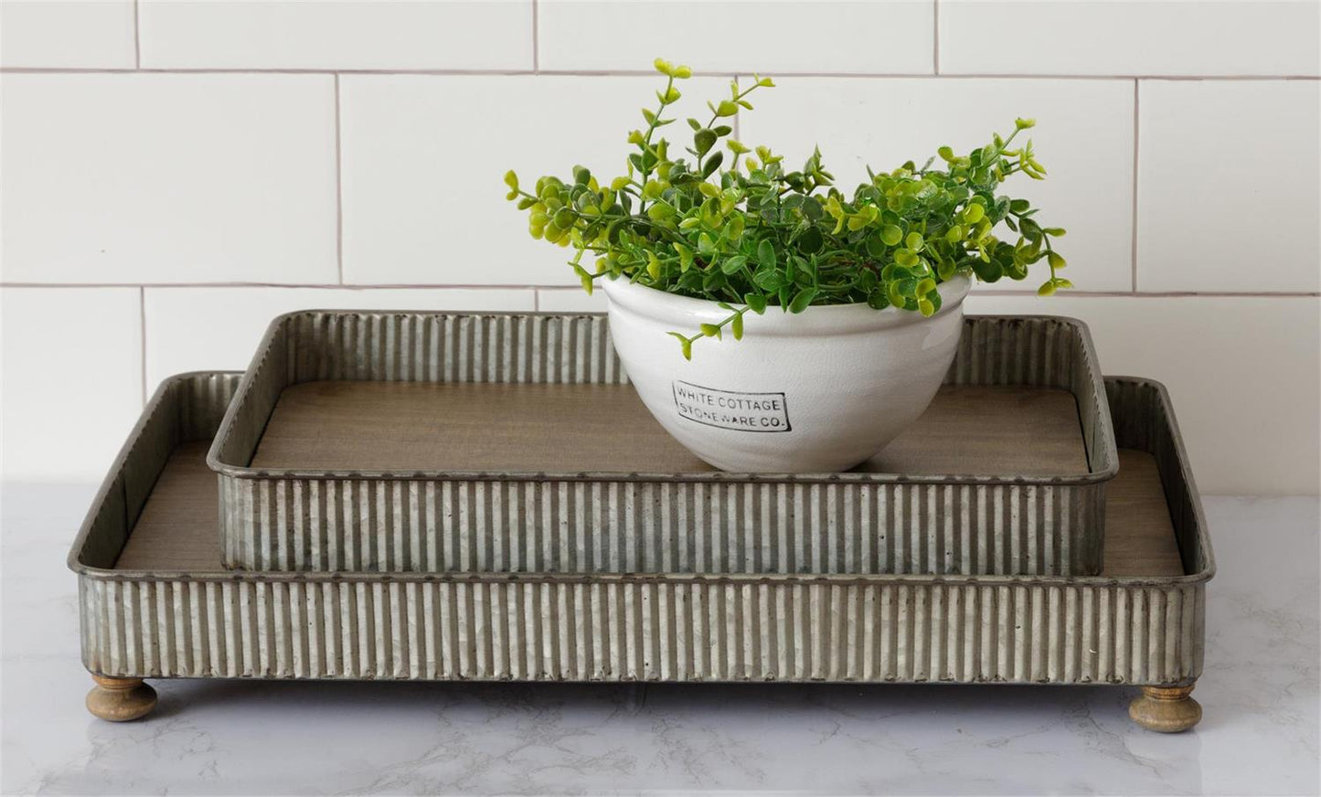 CORRUGATED METAL TRAYS - ASSORTED