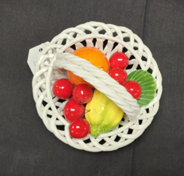 ITALIAN VINTAGE DECORATIVE CERAMIC FRUIT BOWL