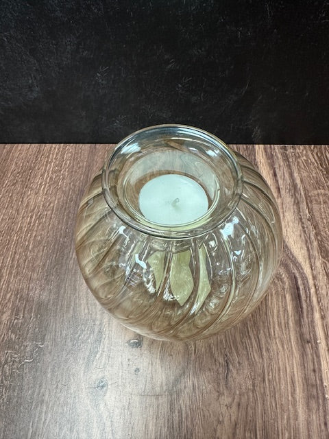 PARTYLITE GLASS TEA LIGHT HOLDER