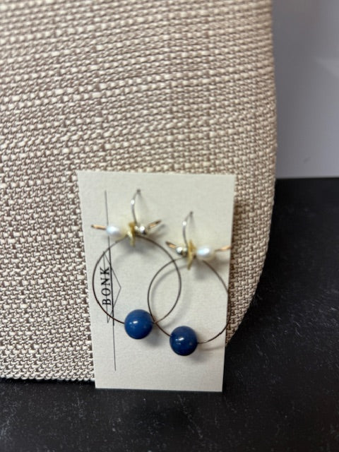 HANDMADE JEWELRY BY SARA BONK - ELEGANT LARGE HOOP EARRINGS