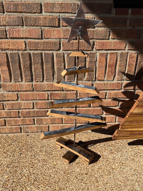 LOCALLY MADE BY JINGO WORKS - WHISKEY BARREL CHRISTMAS TREE
