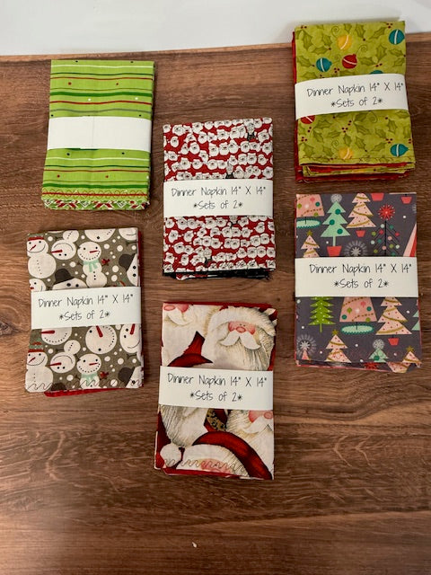 TA-DAH DESIGN 14X14 NAPKINS - CHRISTMAS - SET OF 4