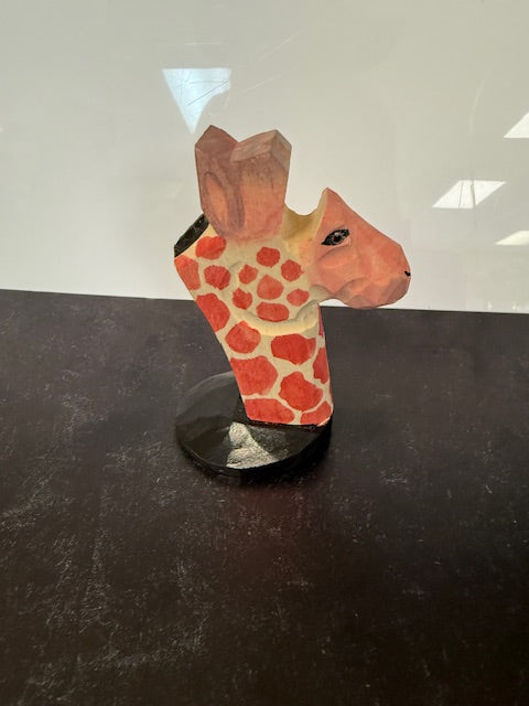 WOOD CARVED EYE GLASS HOLDERS - ASSORTED