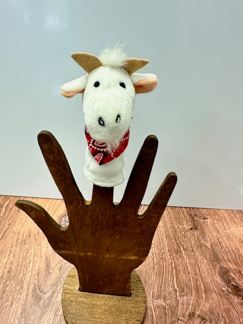 VINTAGE FARM ANIMAL FINGER PUPPET BY MANHATTAN TOY COMPANY - ASSORTED