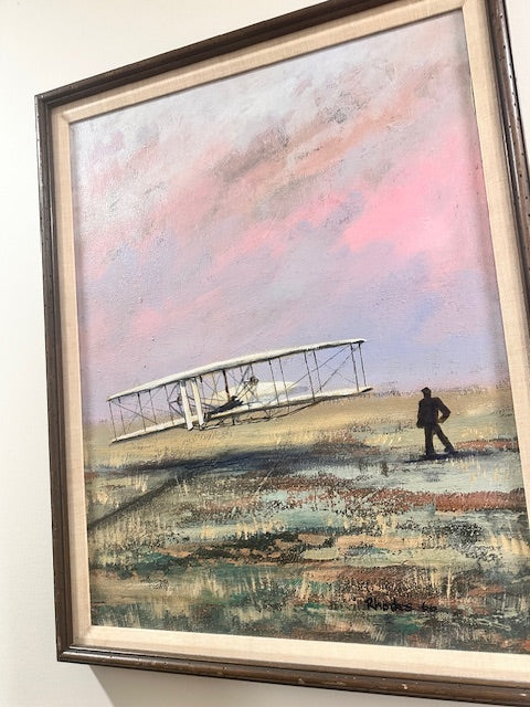 VINTAGE ORIGINAL ARTWORK "FIRST FLIGHT" BY Nashville artist RHODES