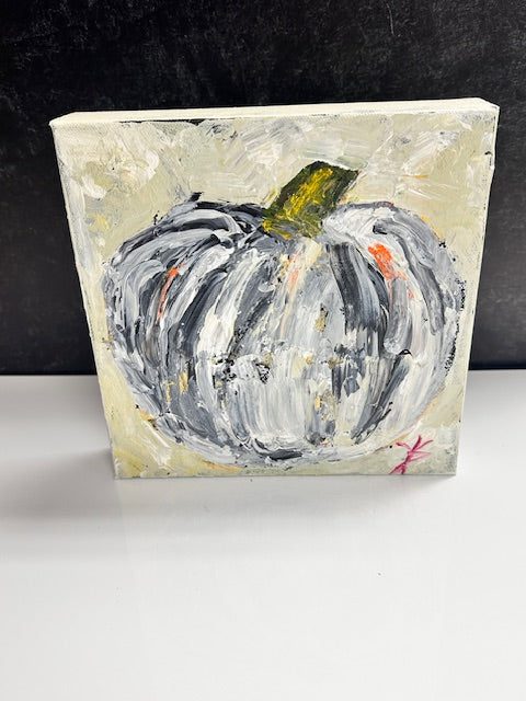 VICKI SHIPLEY ORIGINAL ARTWORK - PUMPKINS - ASSORTED 8" X 8"
