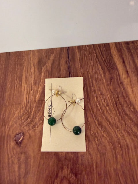 HANDMADE JEWELRY BY SARA BONK - ELEGANT LARGE HOOP EARRINGS
