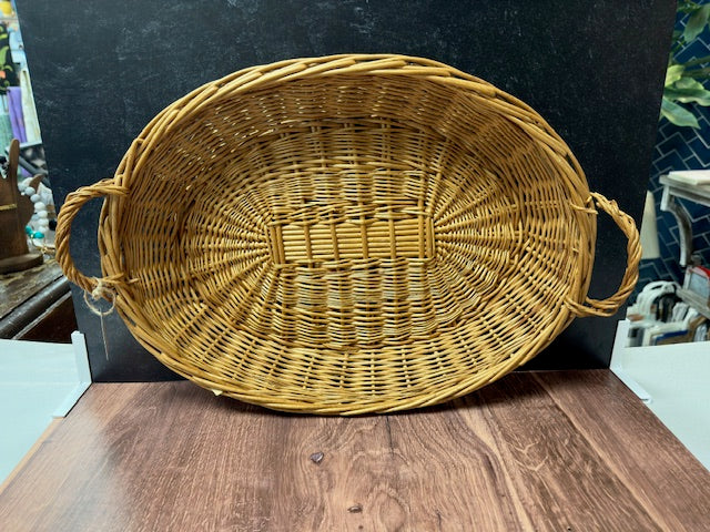 OVAL NATURAL BASKET TRAY 19" x 13"