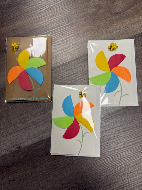 SHAKERAG FLOWERS GREETING CARDS - ASSORTED