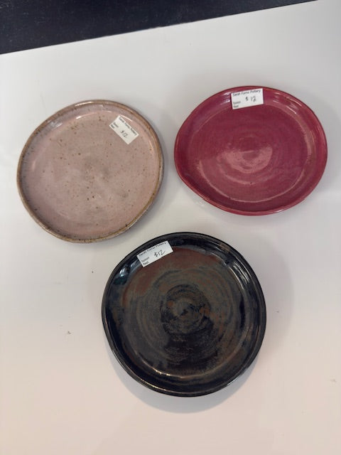 POTTERY BY SARAH FORNO, SPOON RESTS - ASSORTED (APROX. 4.5"DIA.)