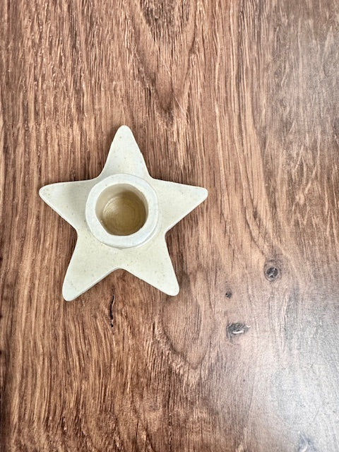 SARAH FORNO POTTERY - STAR TAPER CANDLE HOLDER