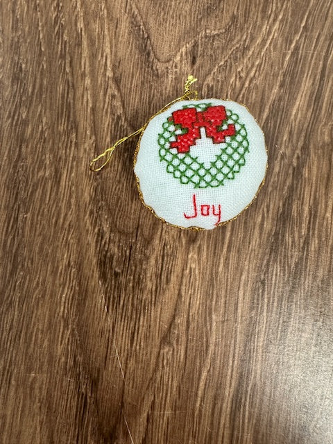 HAND EMBROIDERED CHRISTMAS ORNAMENTS - ASSORTED