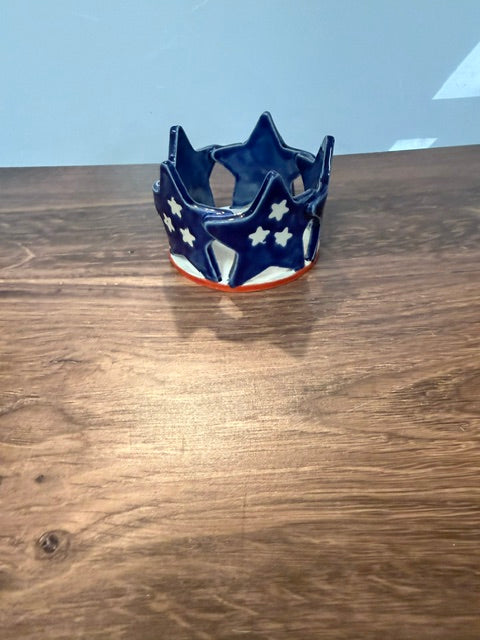 BEAR WALLOW POTTERY BY JANNA COX - AMERICANA 4th of JULY - ASSORTED