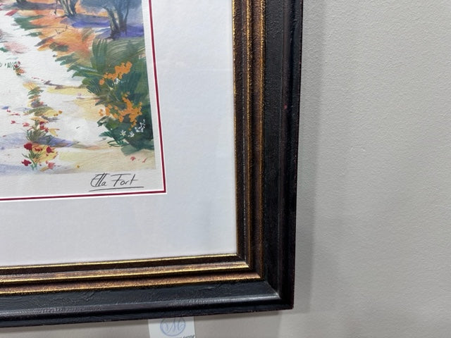 'LANDSCAPE IN PROVENCE, FRANCE' SIGNED/NUMBERED GICLEE BY ELLA FORT