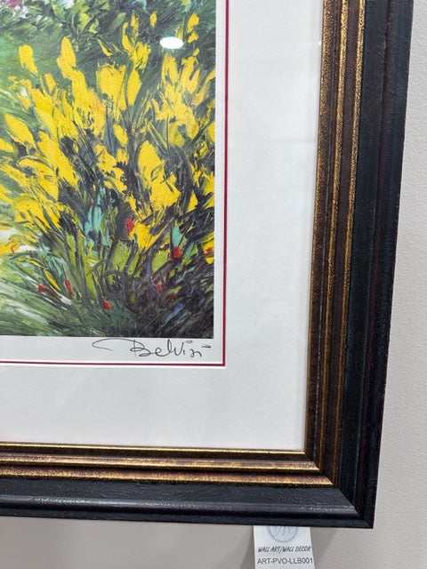 "SMALL VILLAGE PATH” (PETITE CHEMIN DU VILLAGE) LANDSCAPE SIGNED/NUMBERED LITHOGRAPH BY MARCEL BELVISI