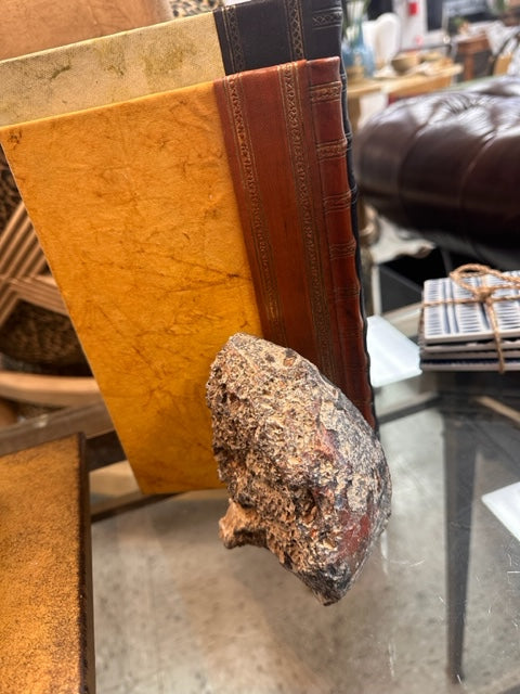 GEODE/NATURAL AGATE BOOKEND PAIR