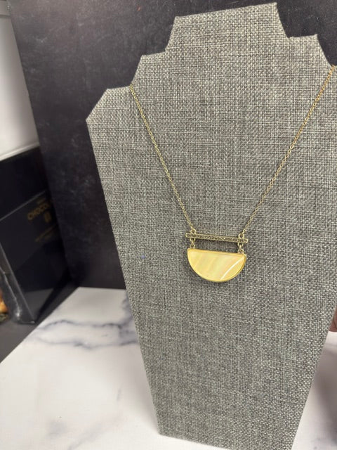 31" MINIMALIST GEOMETRIC REVERSIBLE PENDANT NECKLACE