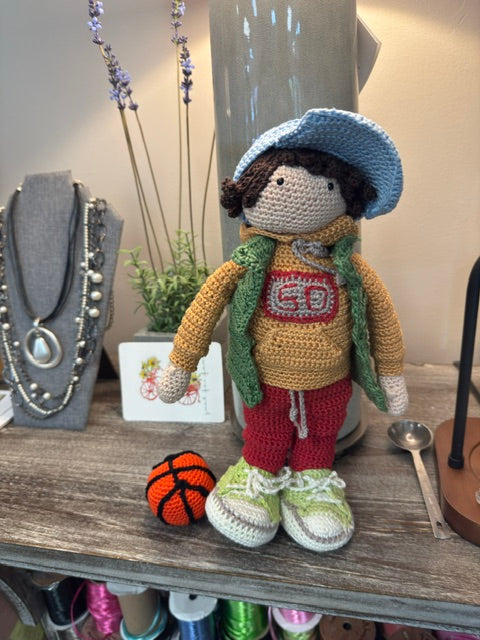 HAND CROCHET DOLL BY A CHILD'S WONDERLAND - JOE