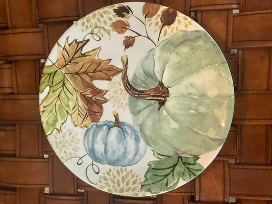 ROBERT STANLEY FALL PUMPKIN DESSERT PLATES - ASSORTED