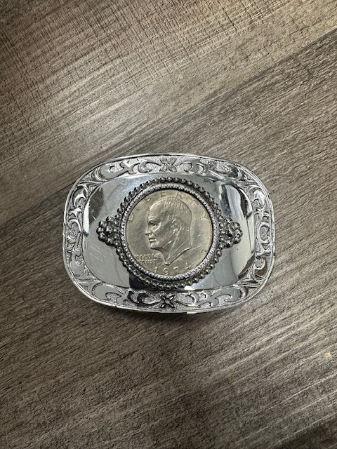 1974 VINTAGE EISENHOWER DOLLAR BELT BUCKLE