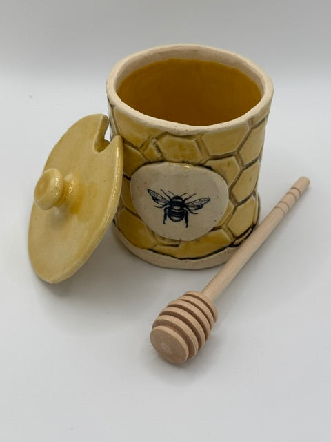 POTTERY BY SARAH FORNO - HONEYCOMB HONEY POT