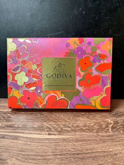 GODIVA BELGIUM 1926 ASSORTED CHOCOLATE CREATIONS 11.3oz (27 PIECES)