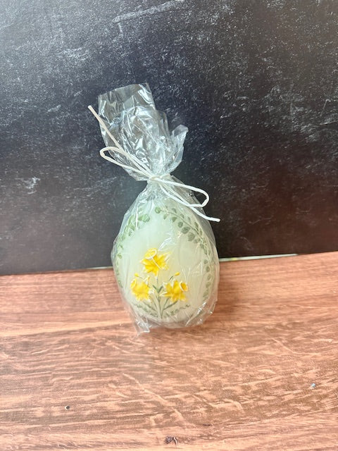 FLORAL EASTER EGG CANDLES