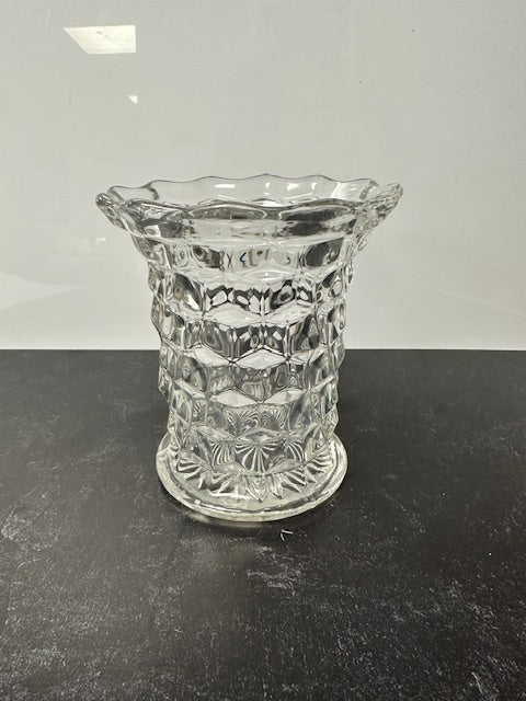 VINTAGE FOSTORIA AMERICAN WHITEHALL HEX FLAIR VASE