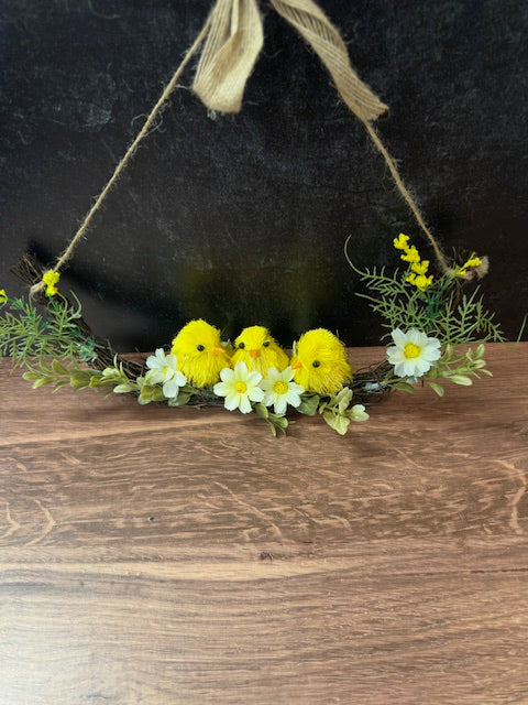 SPRING CHICKS ON A BRANCH