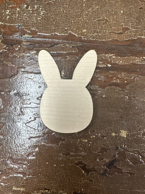 EASTER BUNNY NATURAL WOOD CUTOUTS - ASSORTED