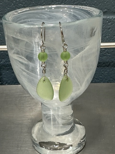 NANCY SCOFIELD JEWELRY - SEA GLASS EARRINGS - ASSORTED COLORS