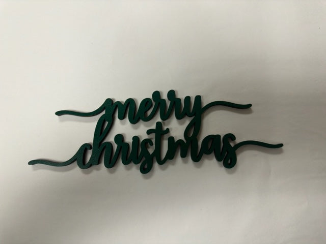 FIDDLE AND GRACE HANDMADE LASER CUT "MERRY CHRISTMAS" TABLE SETTINGS -ASSORTED COLORS