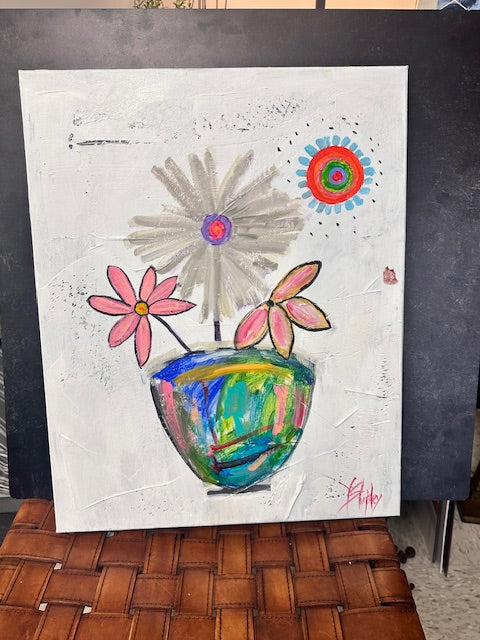 ARTWORK BY VICKI SHIPLEY - 16"x20" FLORAL