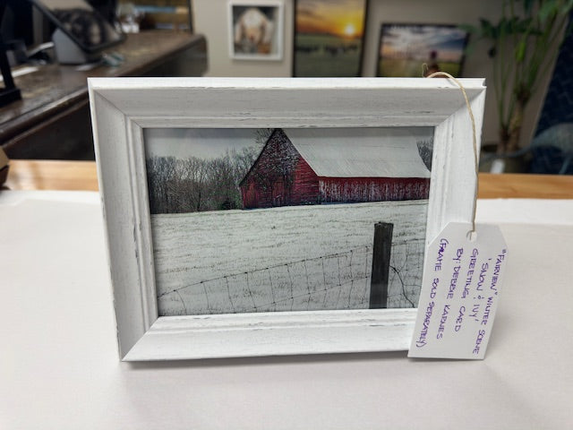 PICTURE FRAME - DISTRESSED WHITE FRAME (5X7)