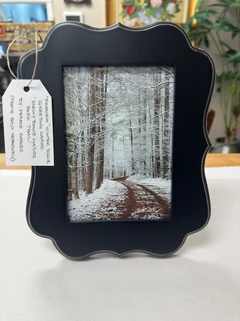 PICTURE FRAME - BLACK SCROLL (5X7)