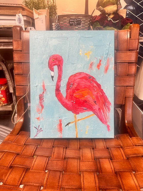 ORIGINAL ARTWORK BY VICKI SHIPLEY - FLAMINGO