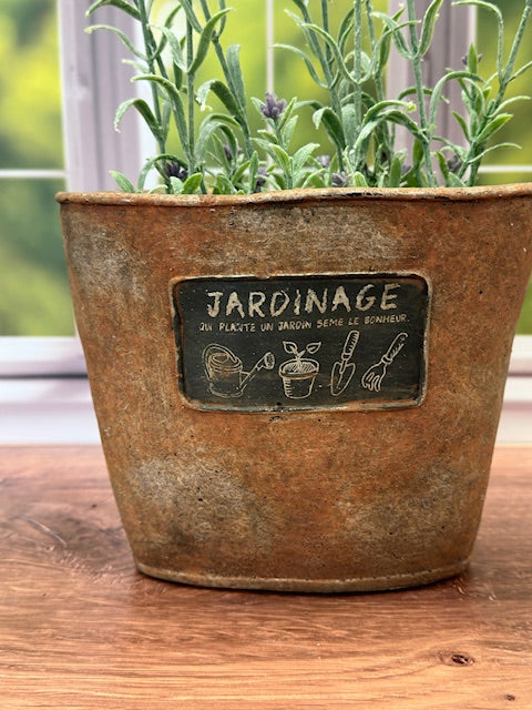 TERRACOTTA "JARDINAGE" POTS - RUST FINISH