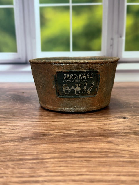 TERRACOTTA "JARDINAGE" POTS - RUST FINISH