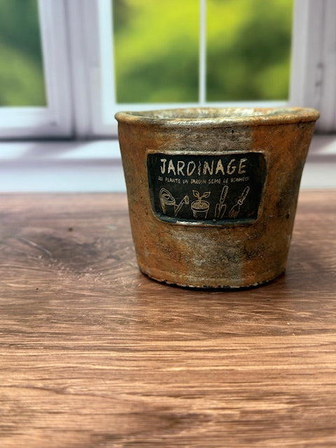 TERRACOTTA "JARDINAGE" POTS - RUST FINISH
