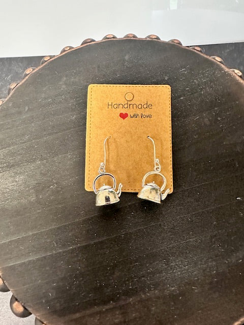 JANNIES JEWELS - EARRINGS SILVER TEAPOTS - ASSORTED