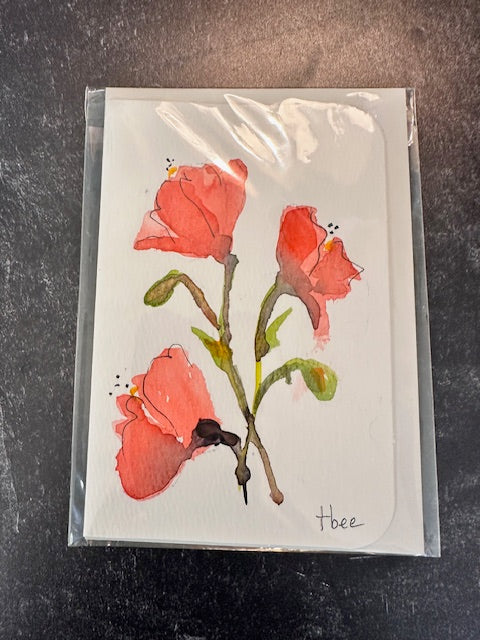 ORIGINAL WATERCOLORS BY THEO BEE - GREETING CARDS