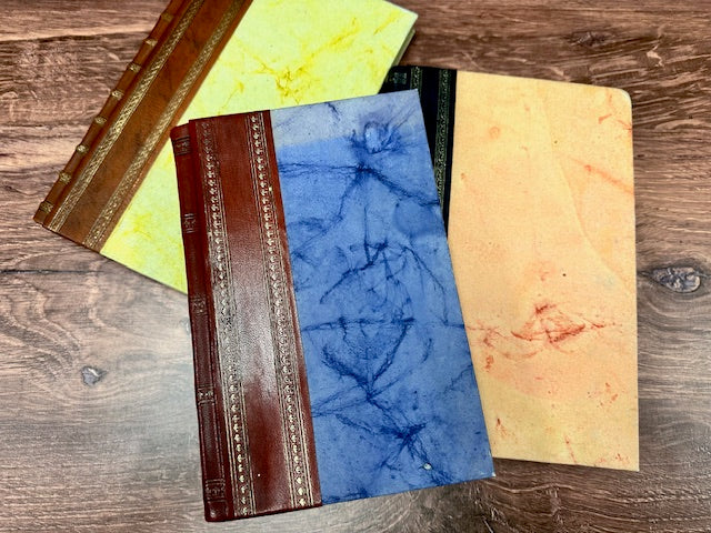 REBOUND LEATHER BOOKS - ASSORTED