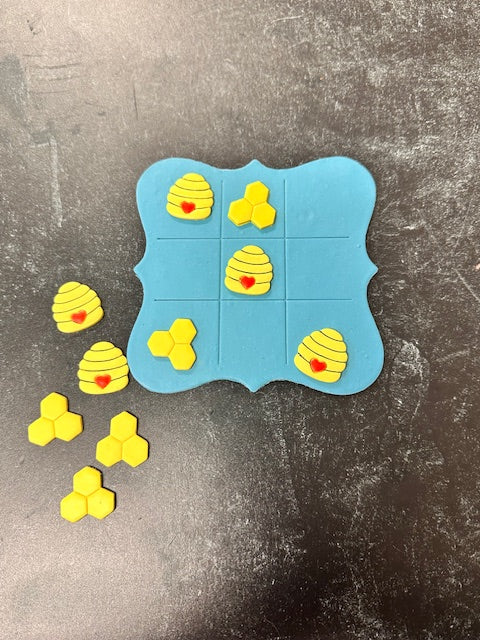 CHERRYLAYNE & CO. POLYMER CLAY TIC TAC TOE GAME - ASSORTED
