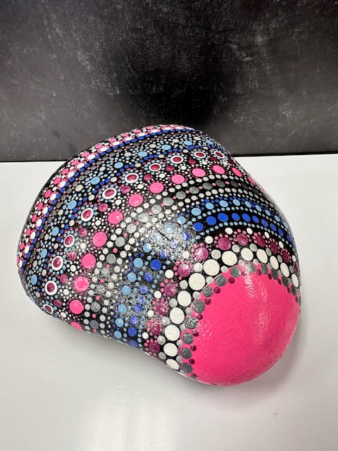 HAND-PAINTED "DOT PAINT" ROCKS BY SANDY FRITCH - ASSORTED